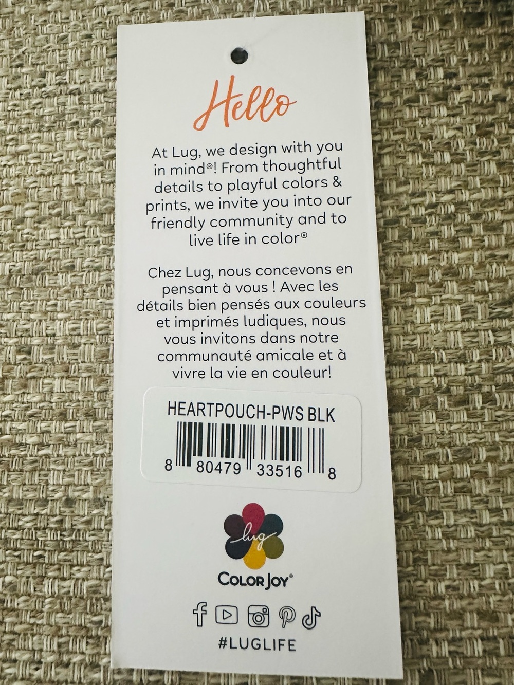 lug Black HeartPouch Paws With Multi-Colored Paws NWT - Picture 10 of 10